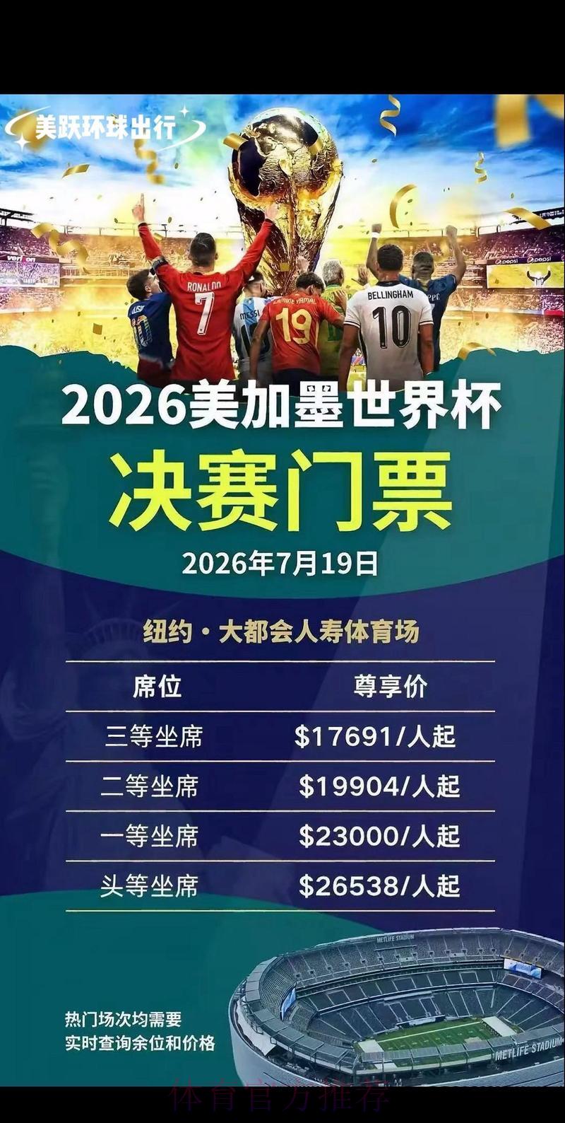 2026年美国世界杯门票抢购攻略 2026年美国世界杯门票抢购攻略